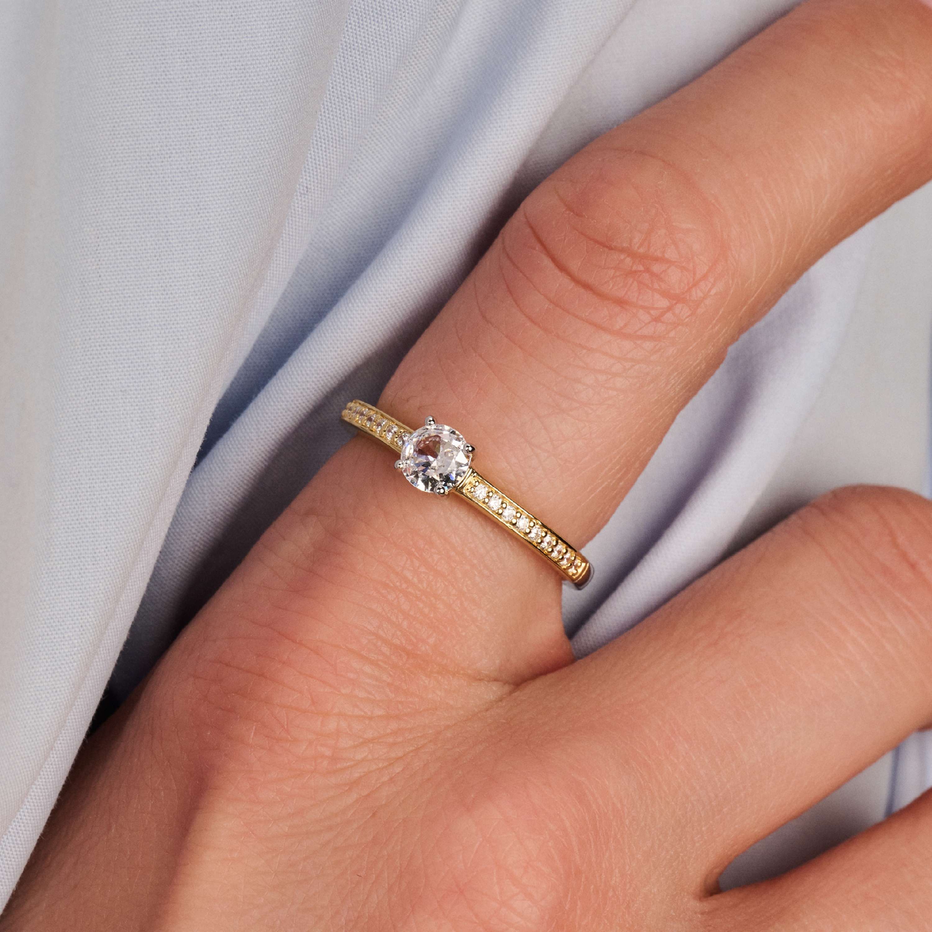 Classic Zirkonia Ring met steen - Image 5