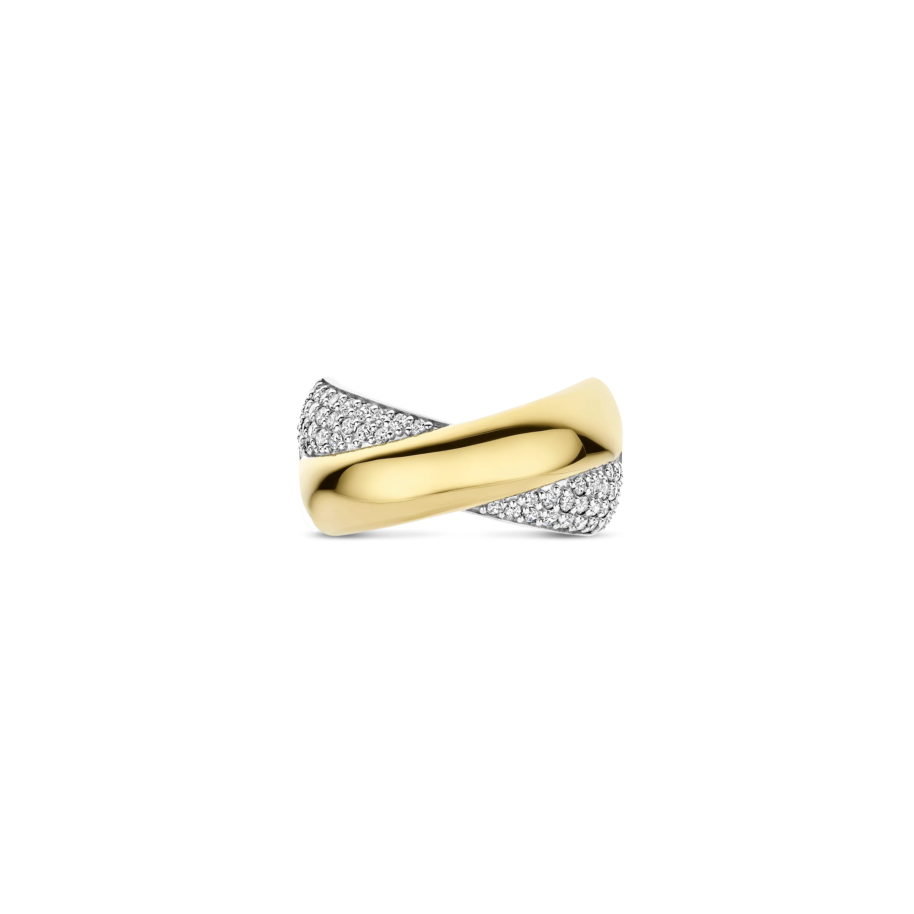 Bold Zirkonia Crossover Ring - Image 3