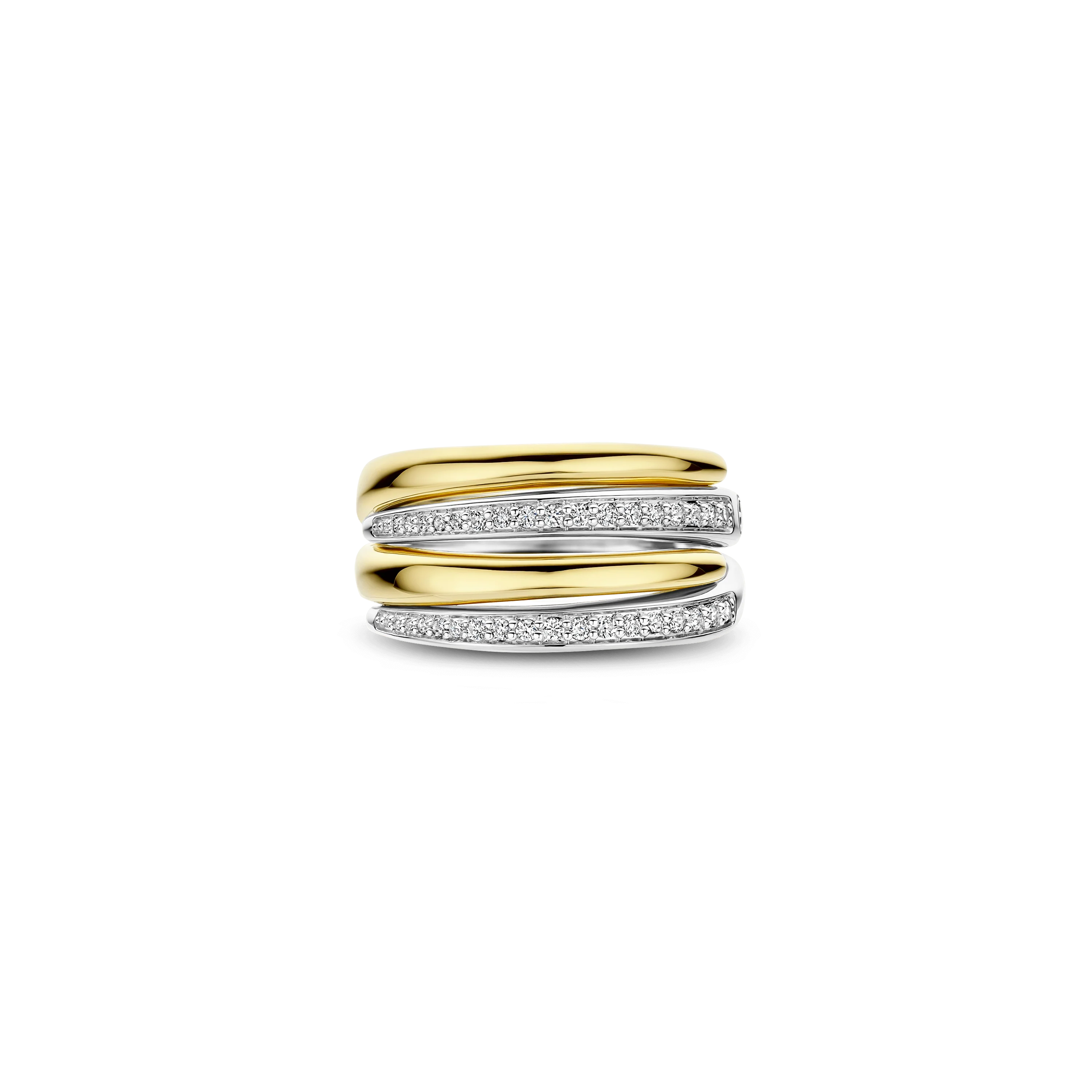 Bold Zirkonia Layered Ring - Image 3