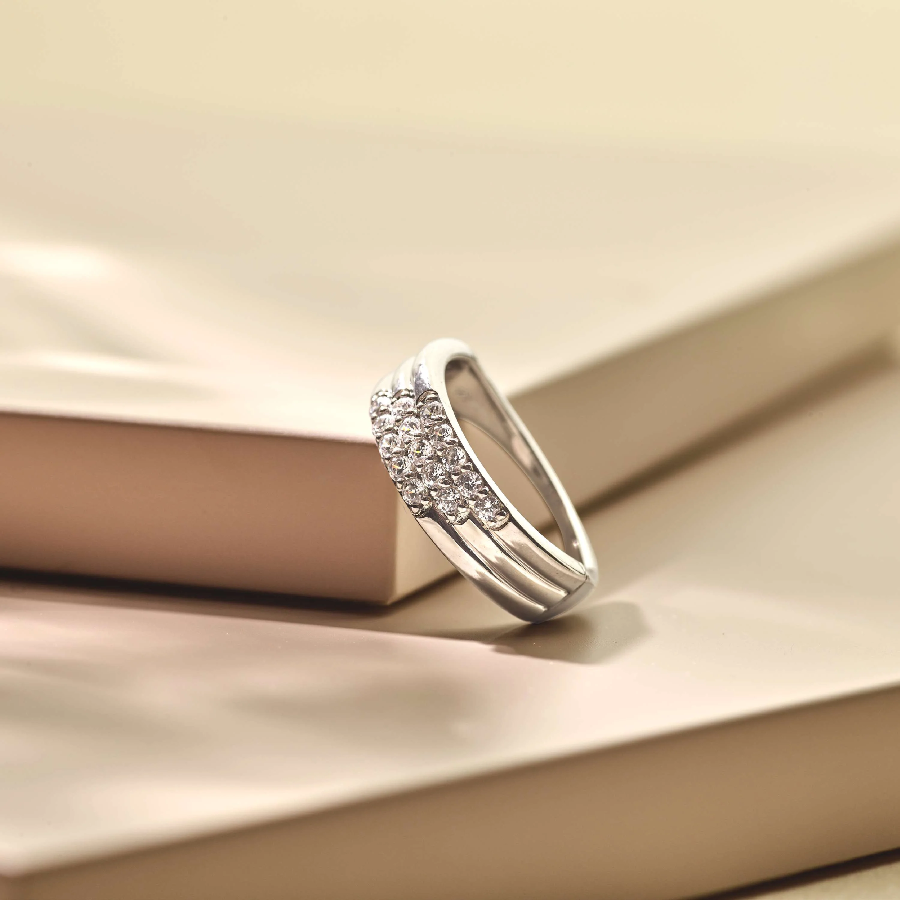 Stardust Zirkonia Layered Ring - M model - Image 8