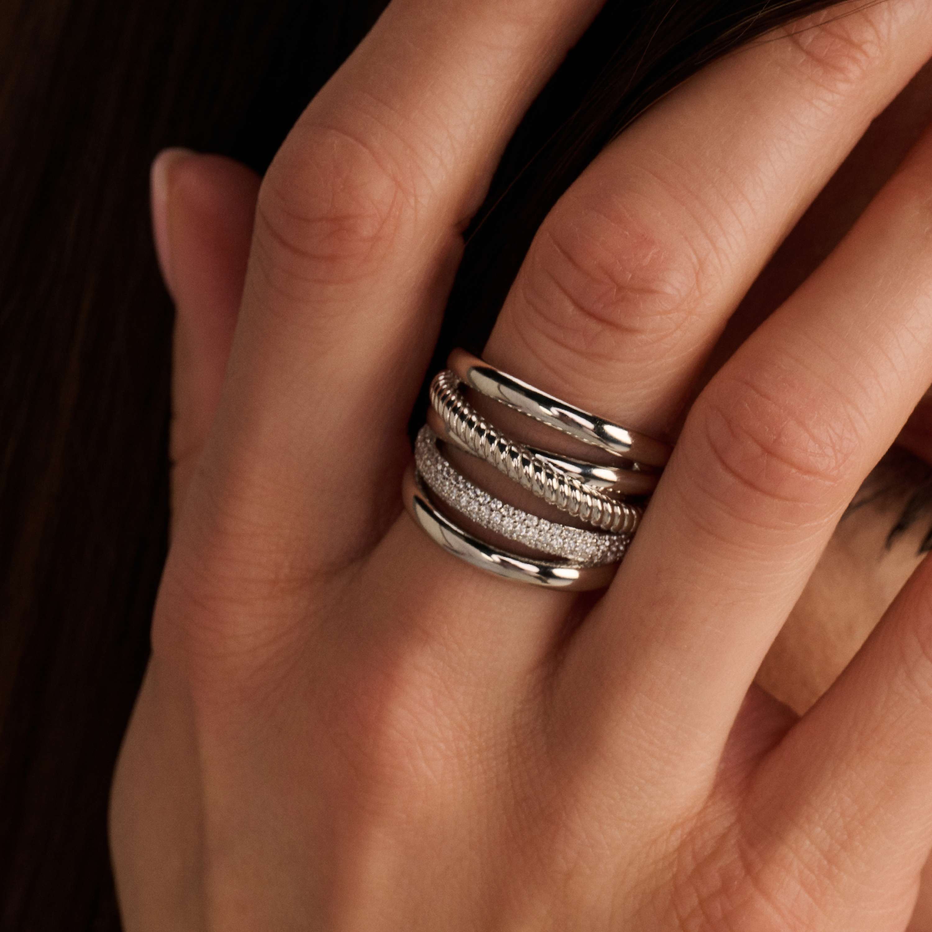 Zirkonia Structure Ring - L model - Image 5