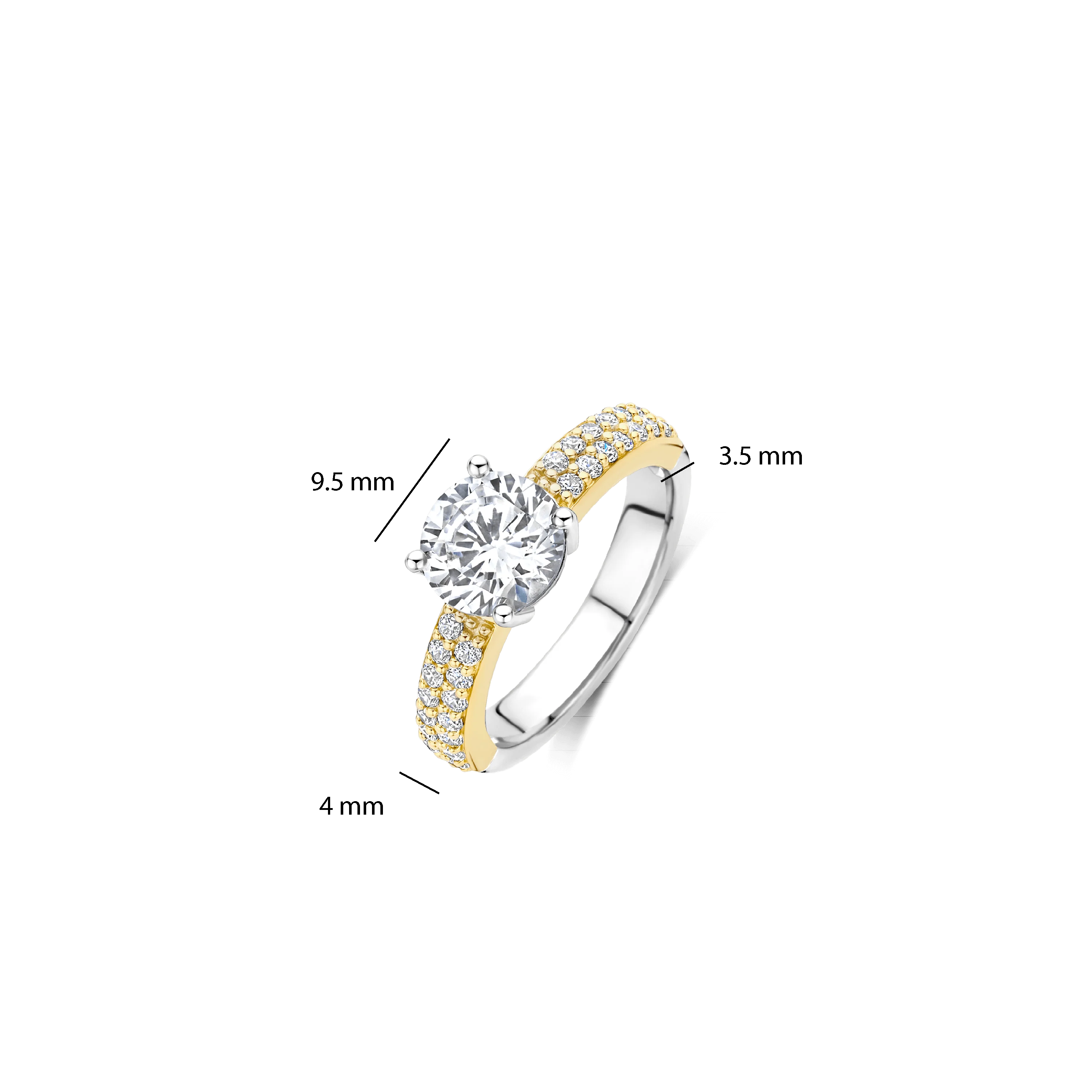 Classic Zirkonia Ring met steen - Image 4