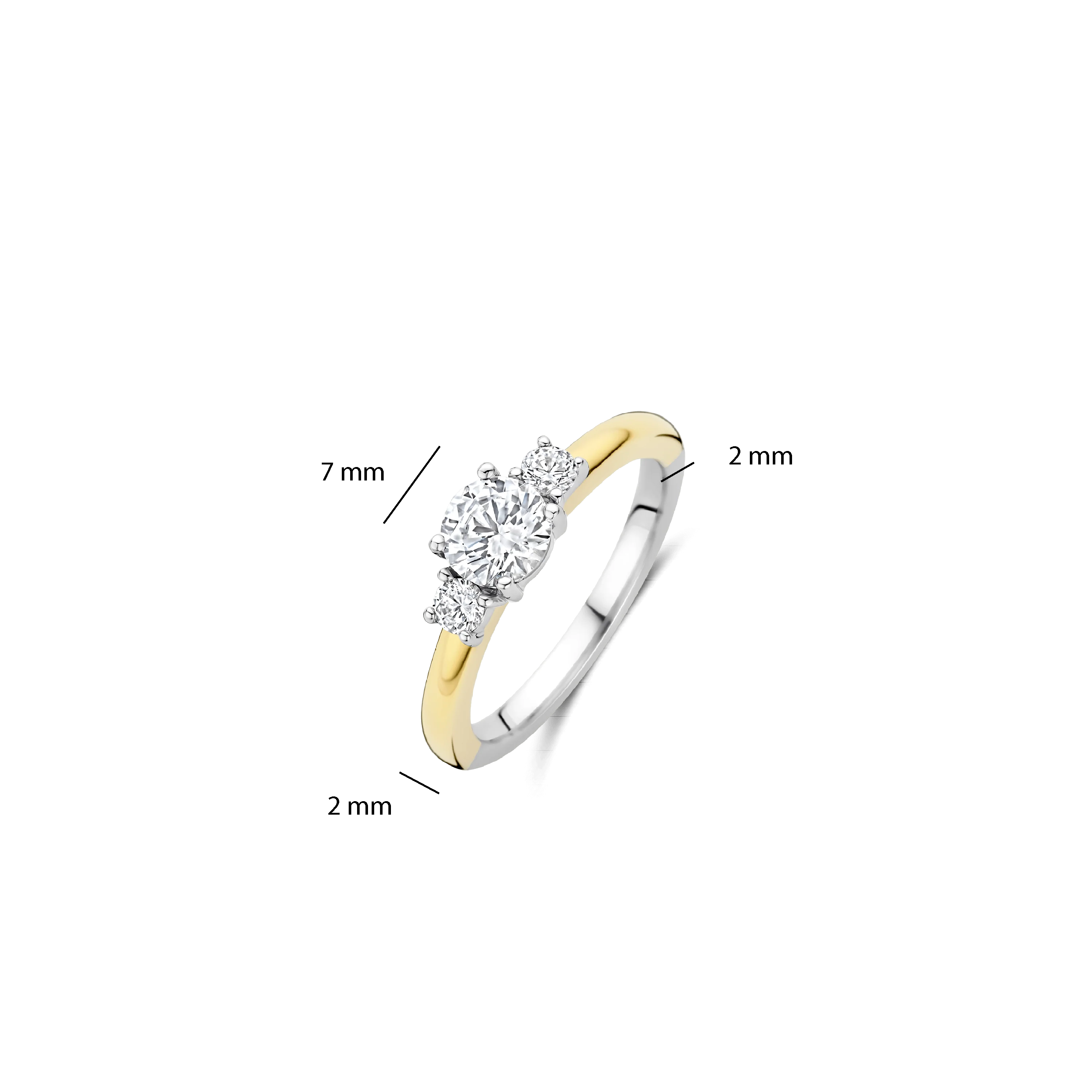 Classic Triple Zirkonia Ring - Image 4