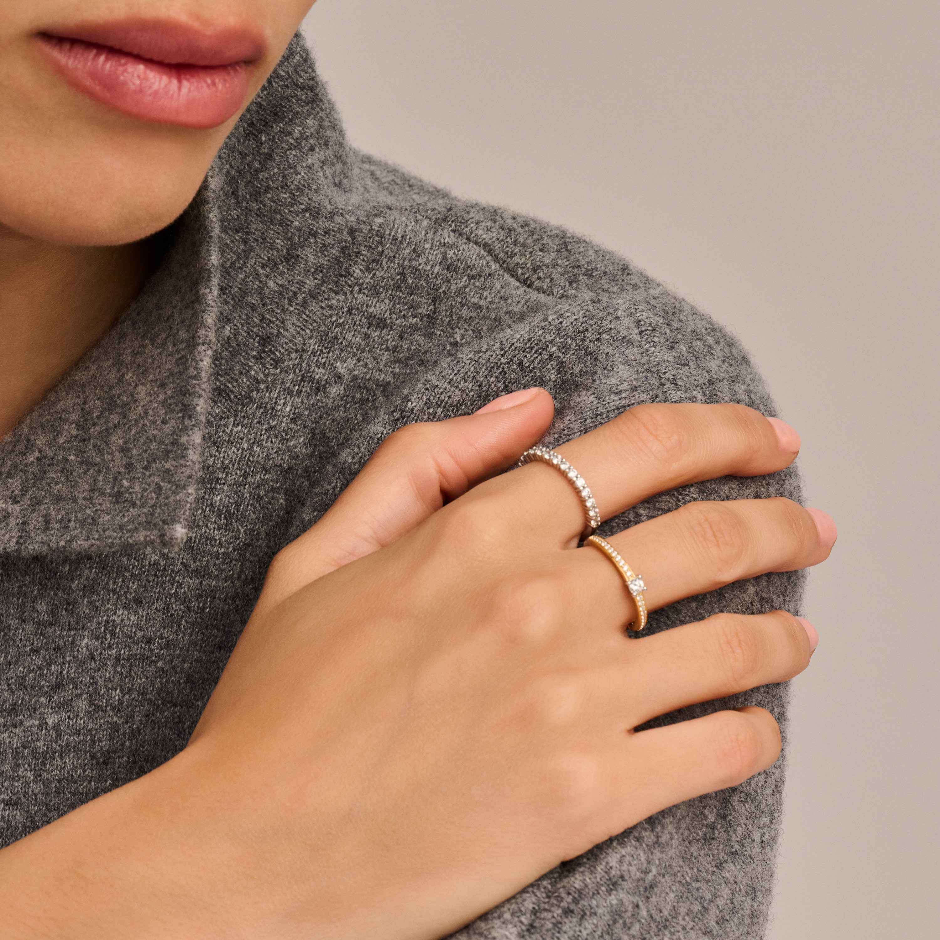 Classic Kleine Zirkonia Ring - Image 3